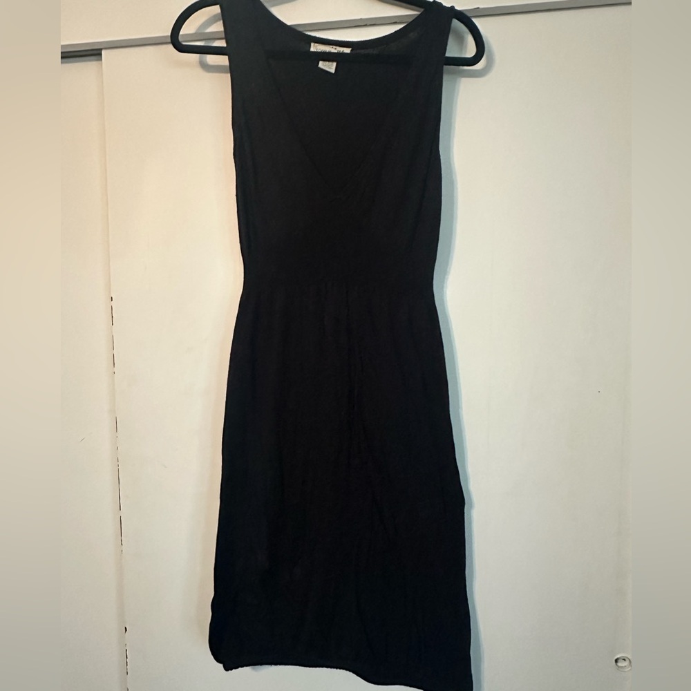 Cashmere Blend Black Midi Dress